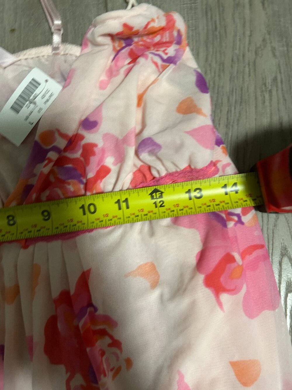 La Vien Rose Lingerie Pink Rosette Babydoll Chemise Sheer Nightgown XL NWT - Picture 2 of 3